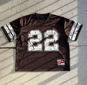 Outdated Football Jersey Brown/White