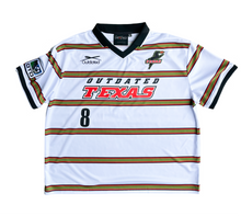 Load image into Gallery viewer, Outdated Burn Soccer Jersey White/Black/Red
