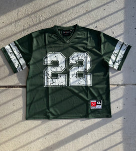 Outdated Football Jersey Green/White