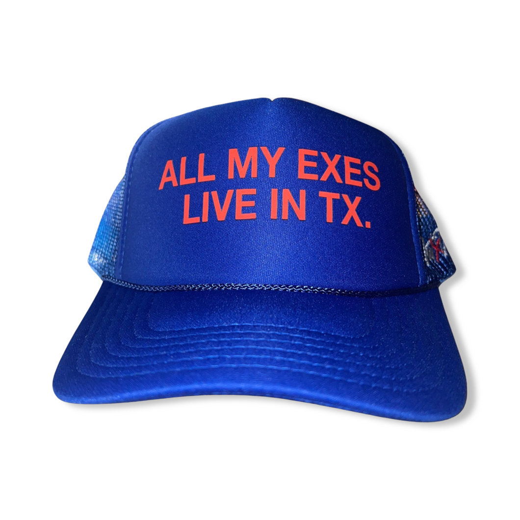 Outdated Trucker Hat Royal Blue/Red