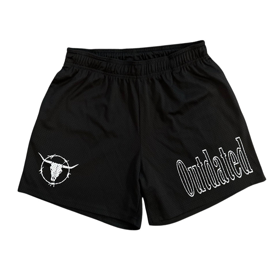 Outdated Mesh Shorts Black/White