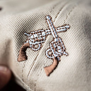 Outdated Snapback Tan/Brown W/ Cactus Pin