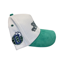 Load image into Gallery viewer, Outdated Snapback White/Green Corduroy
